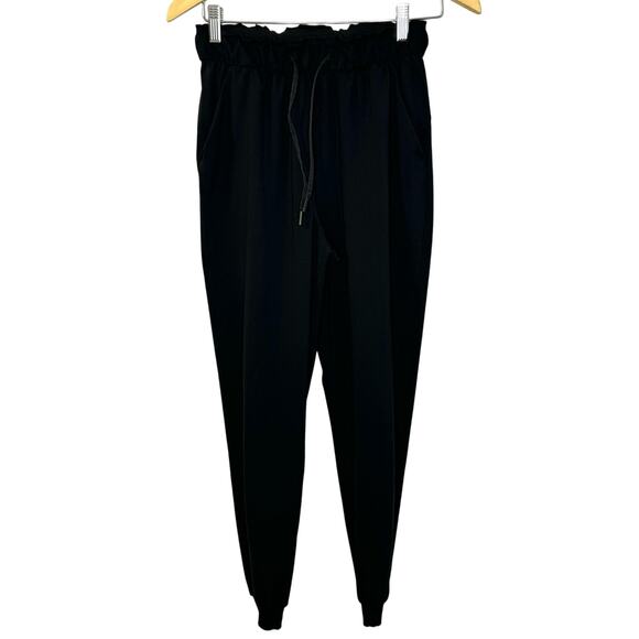 Lululemon Keep Moving Jogger Black Black Casual Stretch Lightweight Soft Sz 4 - Picture 2 of 11